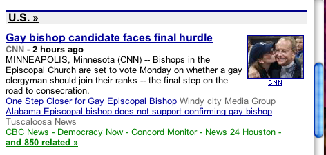 Gay Bishiop's final hurdle: Kiss by a woman.