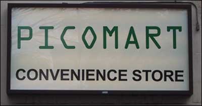 PicoMart Convenience Store Marquee